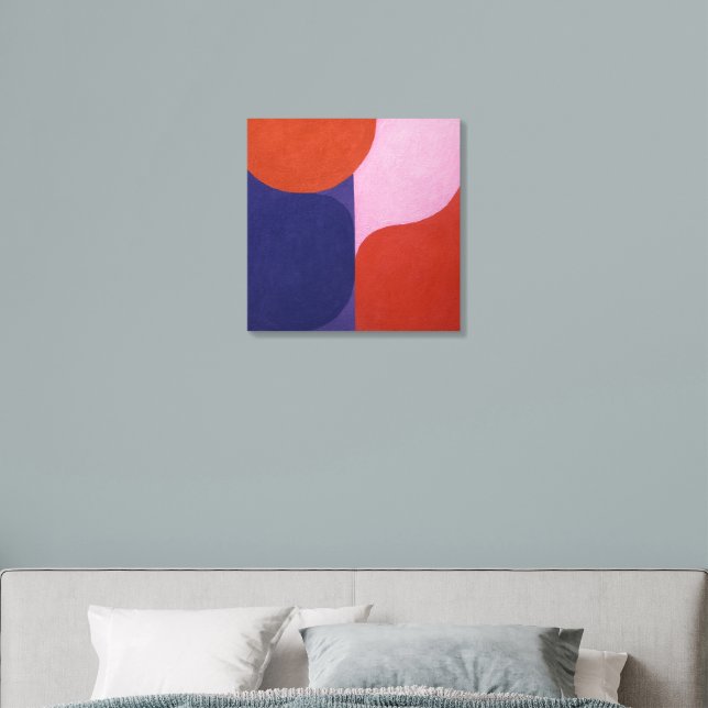 "Colour Negotiation" Colourful Abstract Art Foam Core Photo Tile (Bedroom)