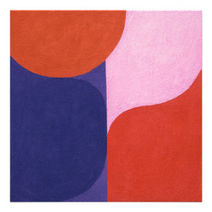 "Colour Negotiation" Colourful Abstract Art Photo Print