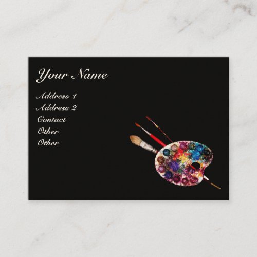 COLOUR PALETTE Painter ArtistFine Art Materials Business Card