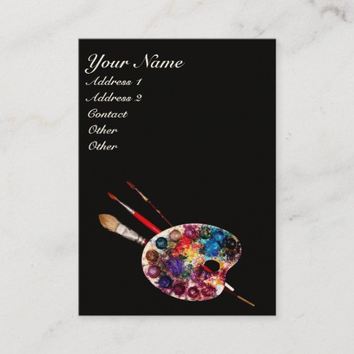 COLOUR PALETTE Painter ArtistFine Art Materials Business Card