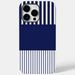 Colour Pop Stripes - Blue and White Case-Mate iPhone 14 Pro Max Case