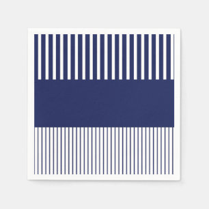 Colour Pop Stripes - Blue and White Napkins