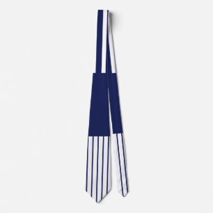 Colour Pop Stripes - Blue and White Neck Tie