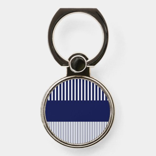 Colour Pop Stripes _ Blue and White Phone Ring Stand