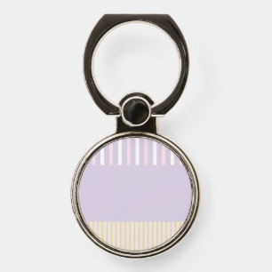 Colour Pop Stripes - Pastel Pink, Yellow & Purple Phone Ring Stand