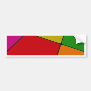 Colour Squares Bumper Sticker