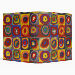 Colour Study - Wassily Kandinsky 3 Ring Binder