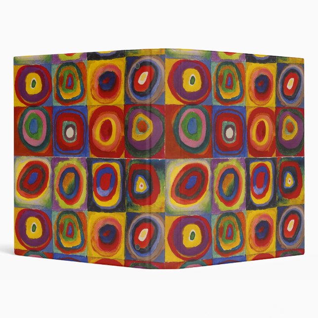 Colour Study - Wassily Kandinsky 3 Ring Binder (Background)