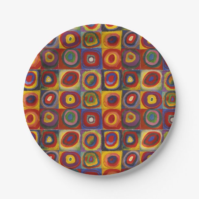 Colour Study - Wassily Kandinsky Paper Plates (Front)