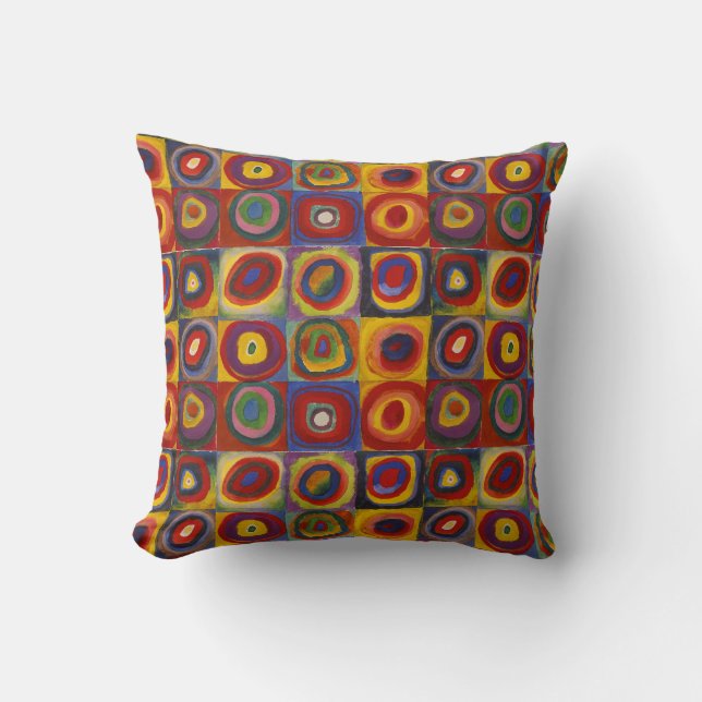 Colour Study - Wassily Kandinsky Throw Pillow (Front)