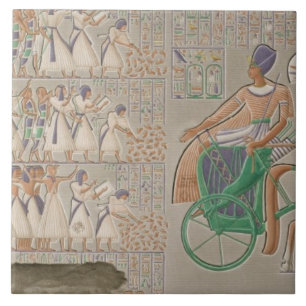 Coloured base reliefs from the south gallery of th tile