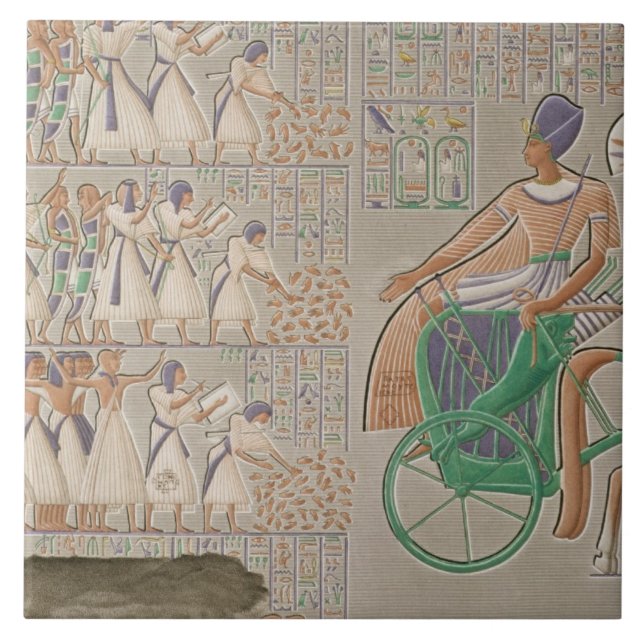 Coloured base reliefs from the south gallery of th tile (Front)