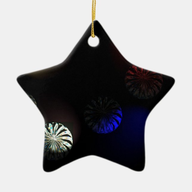 Coloured Cystal Imager Ceramic Ornament (Front)