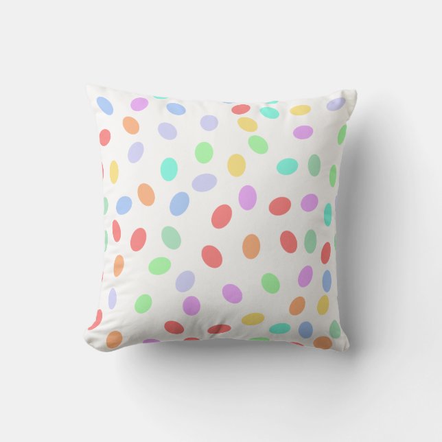 Coloured Dots Pillow (Front)