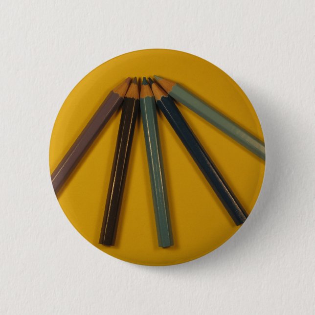 Coloured Pencils Pinback Button (Front)