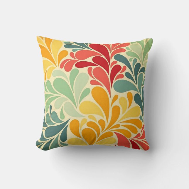 Coloured reasons throw pillow (Front)