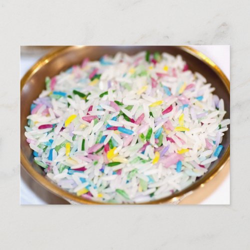 Coloured Rice Offering Postcard