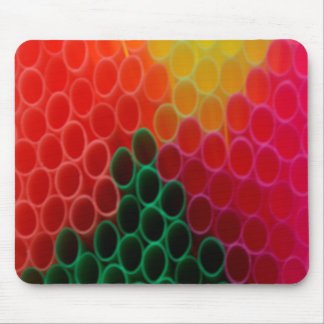 Coloured Straws Mouse Pad