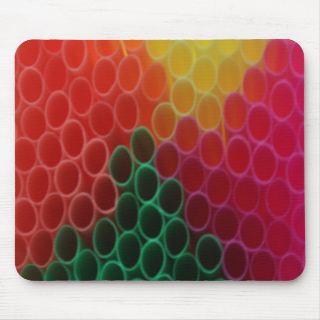 Coloured Straws Mouse Pad (Front)