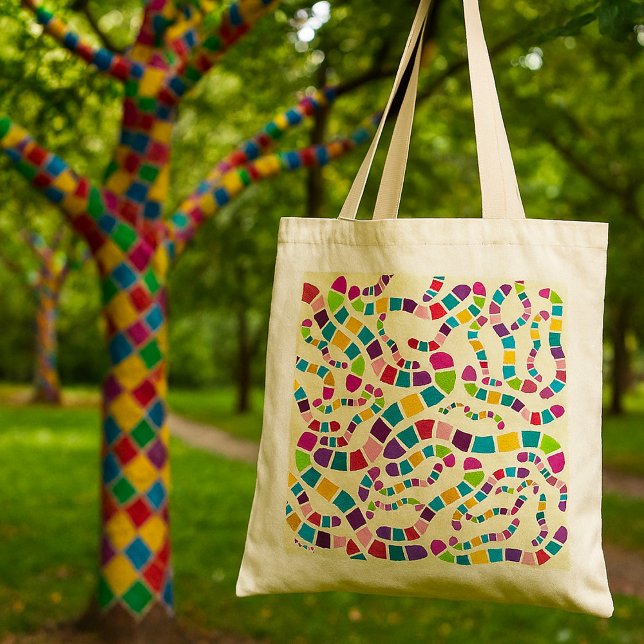 Coloured Worms Tote Bag (Creator Uploaded)