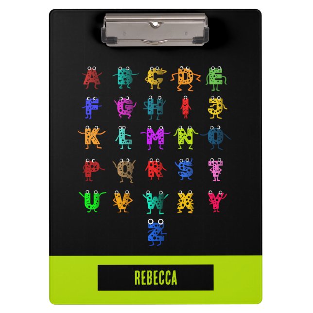 Colourful ABC's Clipboard (Front)
