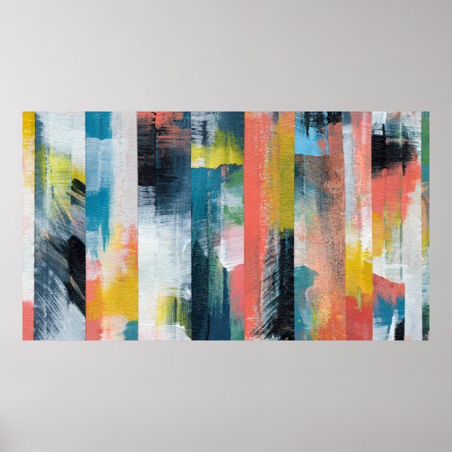 Colourful abstract collage.  poster (Front)