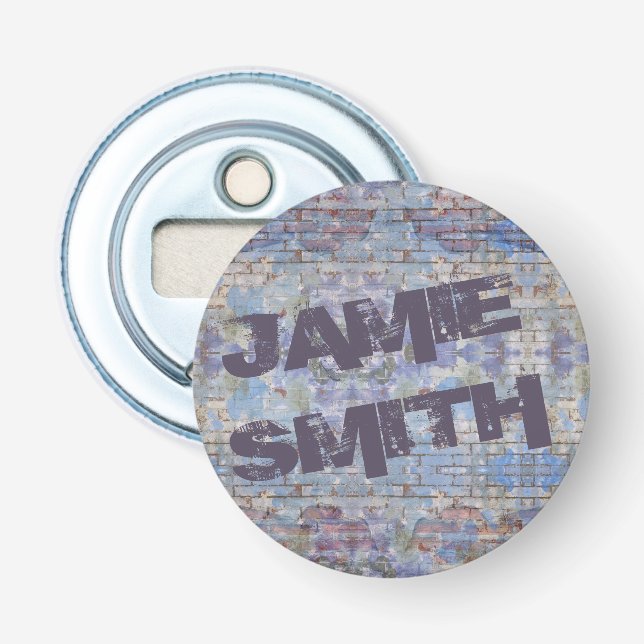 Colourful Abstract Graffiti Wall Street Art Bottle Opener (Front)