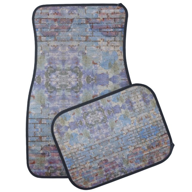 Colourful Abstract Graffiti Wall Street Art Car Floor Mat (Set)