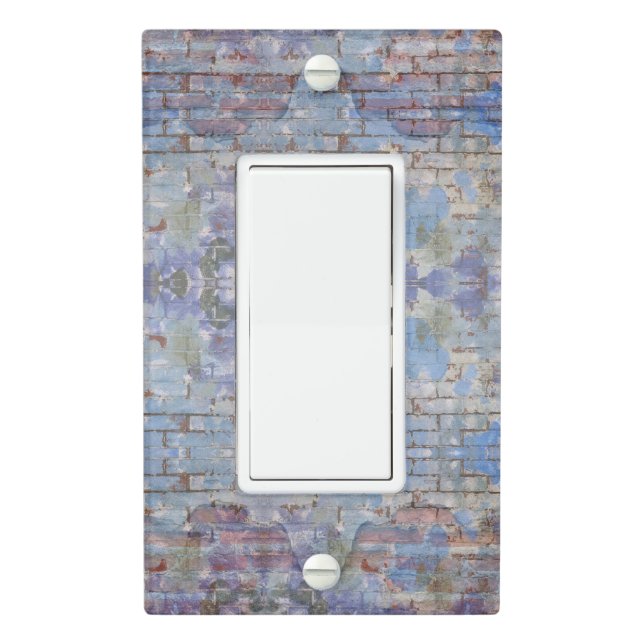Colourful Abstract Graffiti Wall Street Art Light Switch Cover (In Situ)