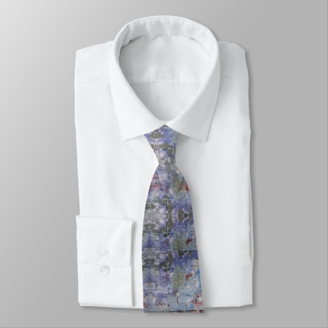 Colourful Abstract Graffiti Wall Street Art Neck Tie (Tied)