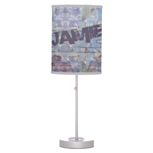 Colourful Abstract Graffiti Wall Street Art Table Lamp