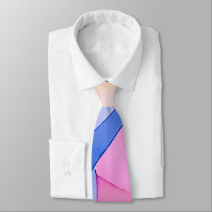 Colourful abstract painting with triangles neck tie
