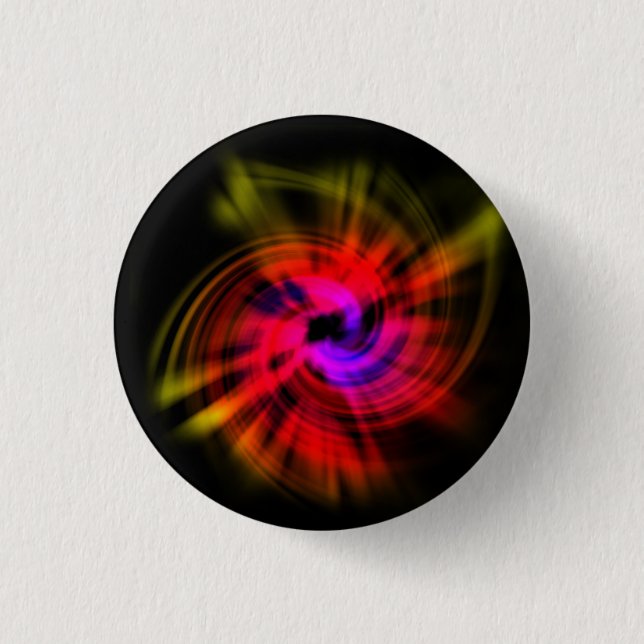 Colourful Abstract Twirl Buttons (Front)