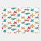 colourful Airplane Pattern White Background