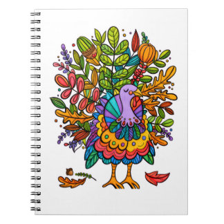 Colourful and amazing funny turkey styled notebook
