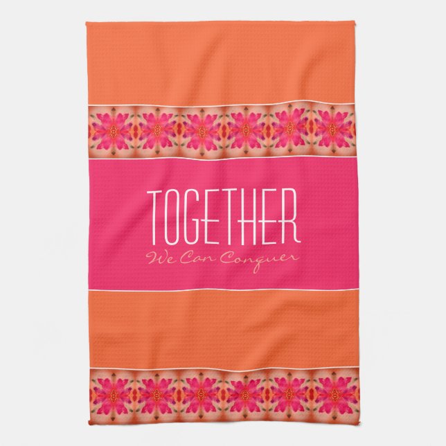 Colourful and inspirational kitchen towel (Vertical)