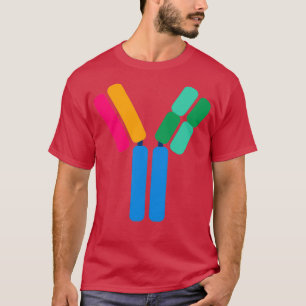 Colourful Antibody Structure Biology Diagrams T-Shirt