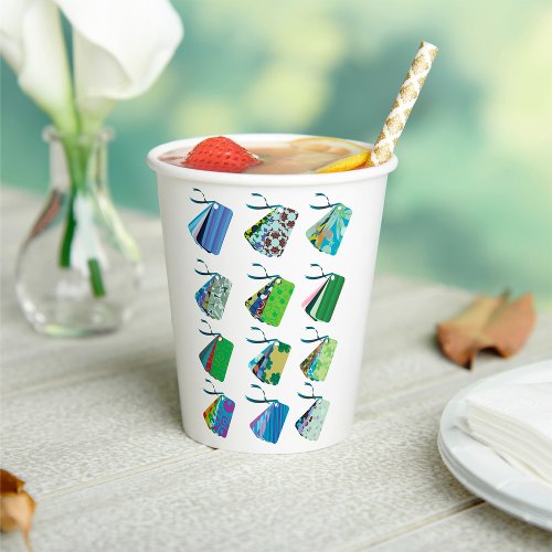 Colourful Bag Tags Paper Cups