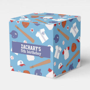 Colourful Baseball Theme Party Favor Box
