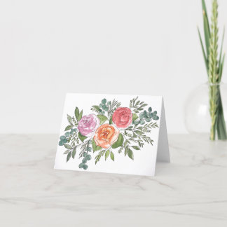 Colourful blank folded cards with envelopes