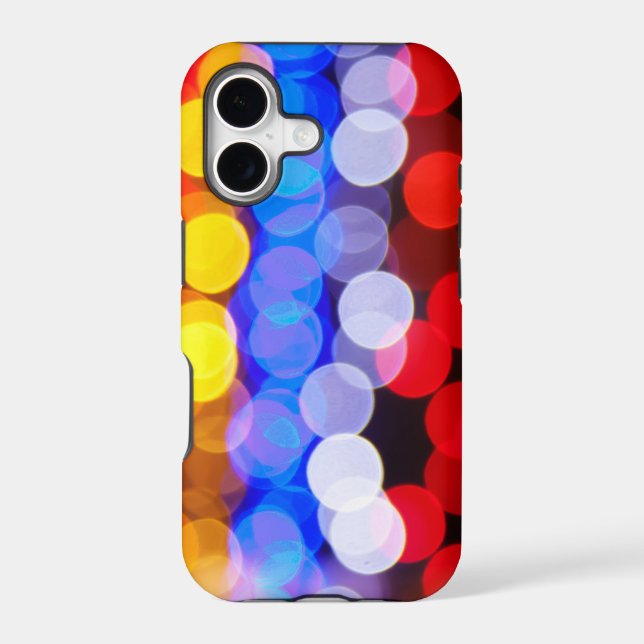 Colourful Blurry Lights Iphone Case (Back)