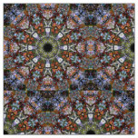 Colourful Boho Kaleidoscope Mandala Modern Hippie Fabric