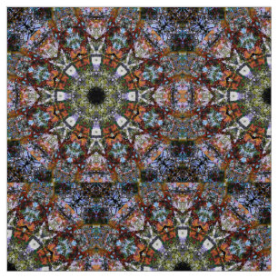 Colourful Boho Kaleidoscope Mandala Modern Hippie Fabric