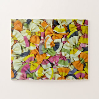 Colourful bow tie pasta jigsaw puzzle
