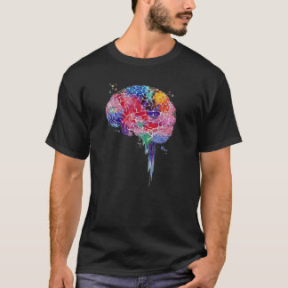 Colourful brain love science human anatomy brain 1 T-Shirt