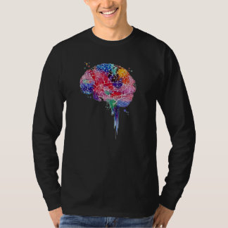 Colourful brain love science human anatomy brain T-Shirt