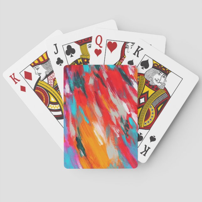 Colourful Bright Colors   Poker Cards (Back)
