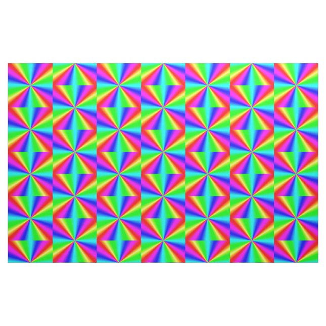 Colourful Bright Rainbow Fabric (Fat Quarter)