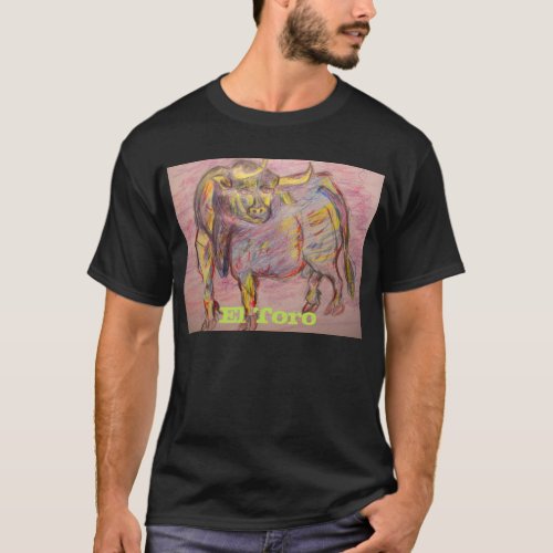 colourful bull El Toro T_Shirt
