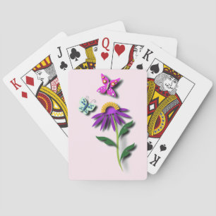 Colourful Butterfly Poker Cards
